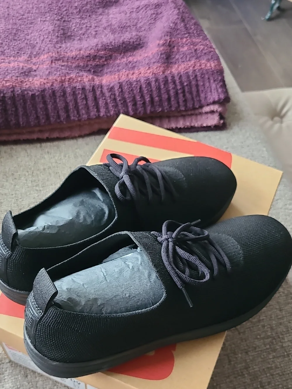 Fitflop Black F-Sporty Uberknit Sneakers - Picture 7 of 8